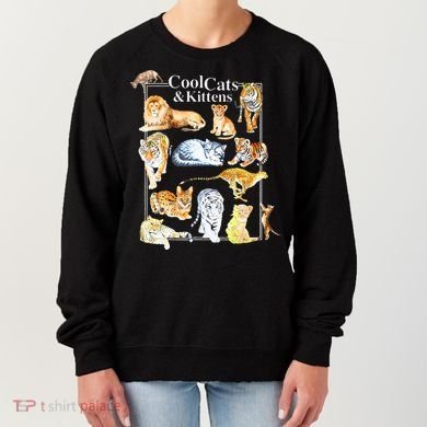 Cool Cats And Kittens Tiger Lion Leopard Felines Women's Sweatshirt