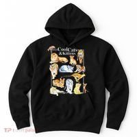 Cool Cats And Kittens Tiger Lion Leopard Felines Hoodie thumb 0