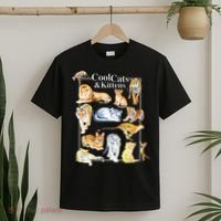 Cool Cats And Kittens Tiger Lion Leopard Felines T-Shirt thumb 2