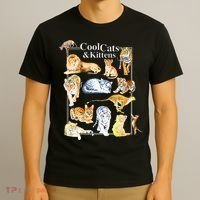 Cool Cats And Kittens Tiger Lion Leopard Felines T-Shirt thumb 3