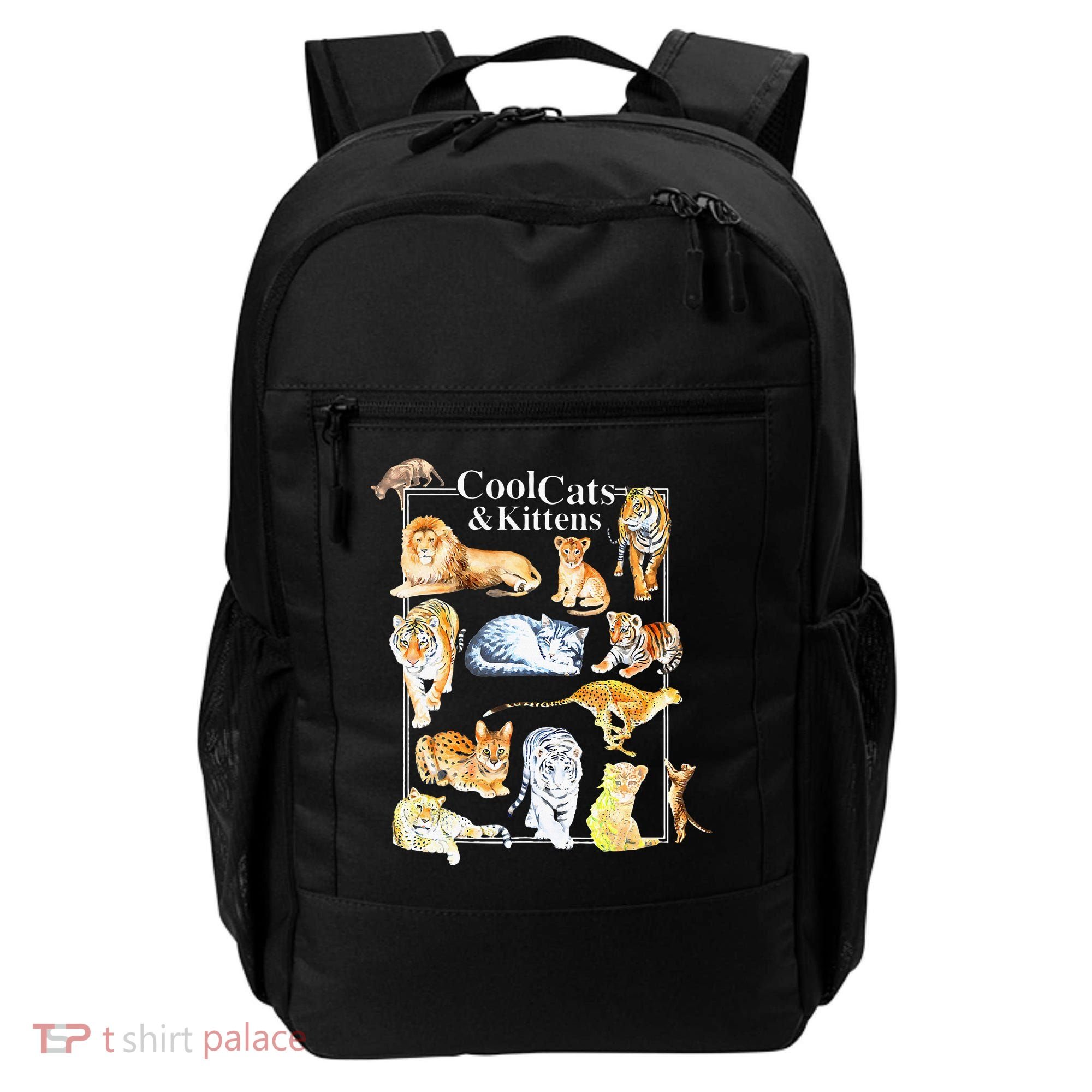 Cool Cats And Kittens Tiger Lion Leopard Felines Backpack