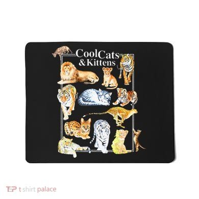Cool Cats And Kittens Tiger Lion Leopard Felines Mousepad