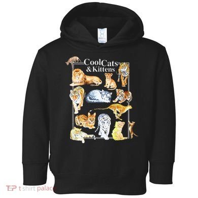 Cool Cats And Kittens Tiger Lion Leopard Felines Toddler Hoodie