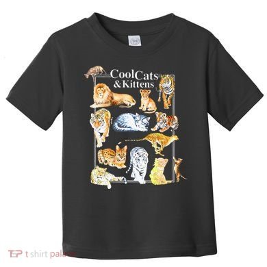 Cool Cats And Kittens Tiger Lion Leopard Felines Toddler T-Shirt