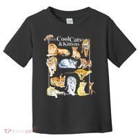 Cool Cats And Kittens Tiger Lion Leopard Felines Toddler T-Shirt thumb 0