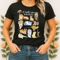 Cool Cats And Kittens Tiger Lion Leopard Felines Women's T-Shirt thumb 2