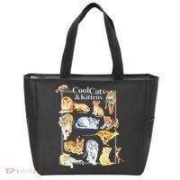 Cool Cats And Kittens Tiger Lion Leopard Felines Tote Bag thumb 0