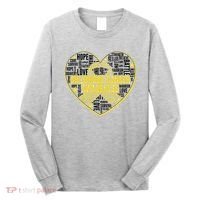 Childhood Cancer Awareness Word Text Art Heart Long Sleeve Shirt thumb 0