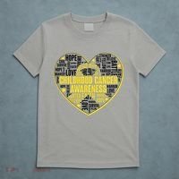 Childhood Cancer Awareness Word Text Art Heart T-Shirt thumb 5