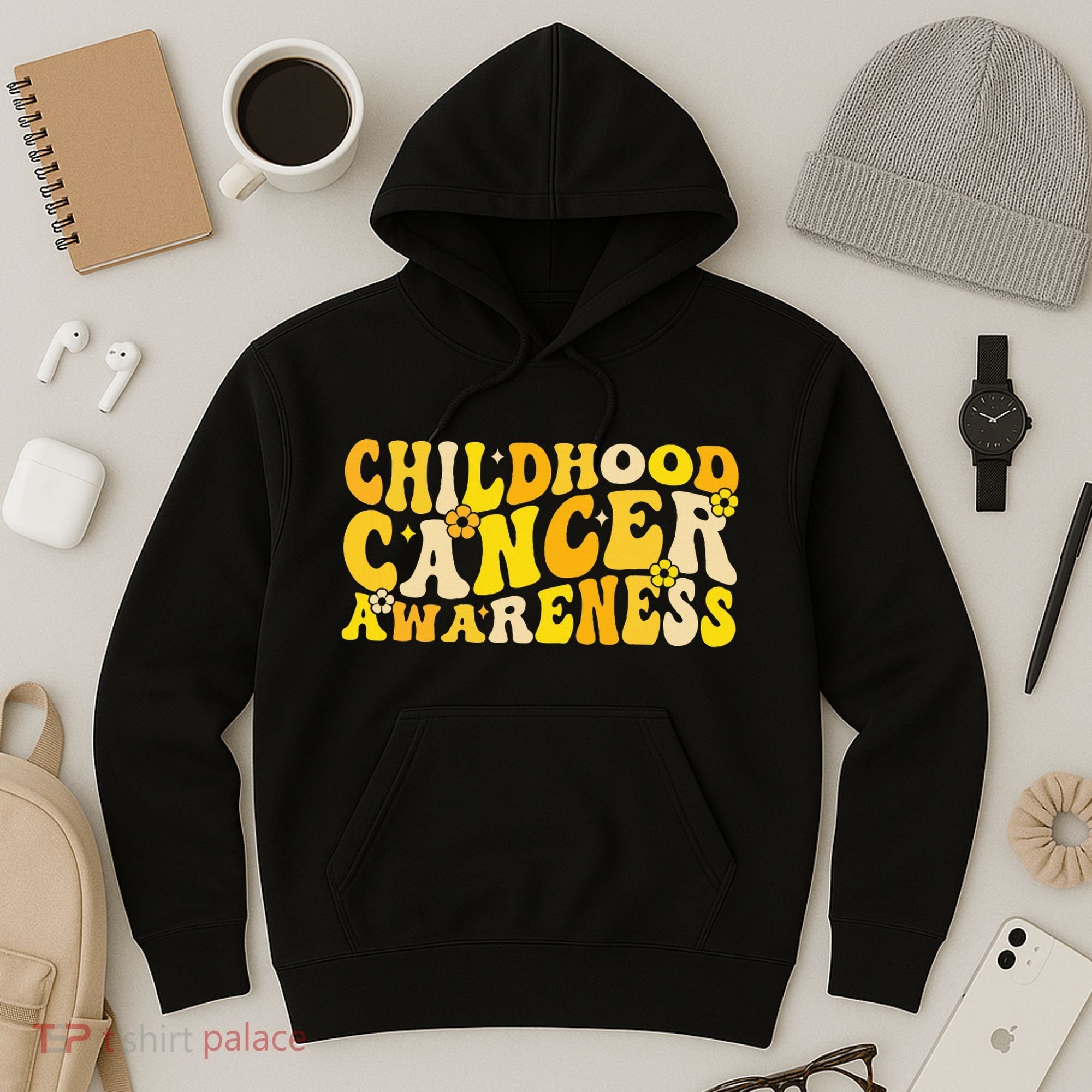 Childhood Cancer Awareness Rainbow Awareness Hoodie