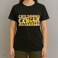 Childhood Cancer Awareness Rainbow Awareness T-Shirt thumb 4