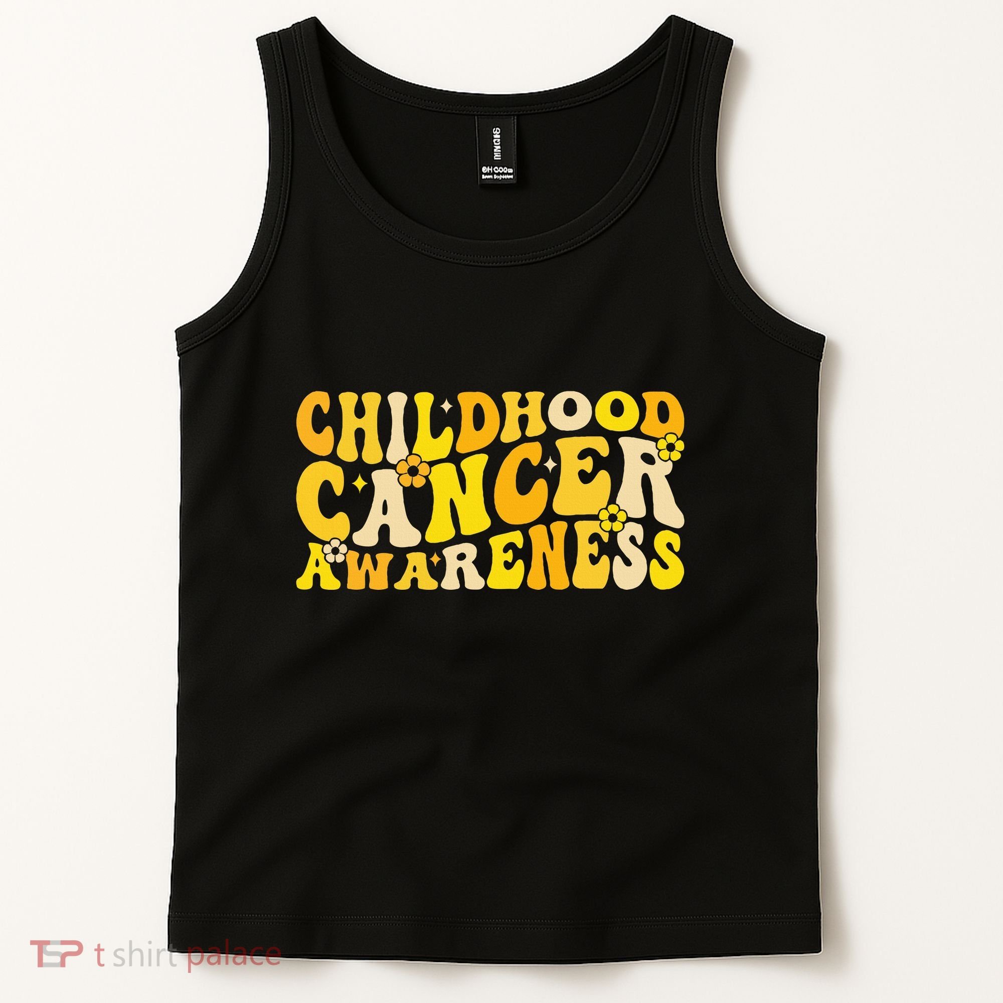 Childhood Cancer Awareness Rainbow Awareness Tank Top
