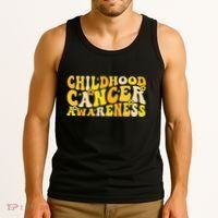 Childhood Cancer Awareness Rainbow Awareness Tank Top thumb 3