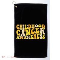 Childhood Cancer Awareness Rainbow Awareness Golf Towel thumb 0