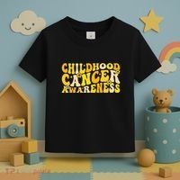 Childhood Cancer Awareness Rainbow Awareness Toddler T-Shirt thumb 3