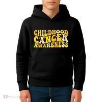 Childhood Cancer Awareness Rainbow Awareness Kids Hoodie thumb 4