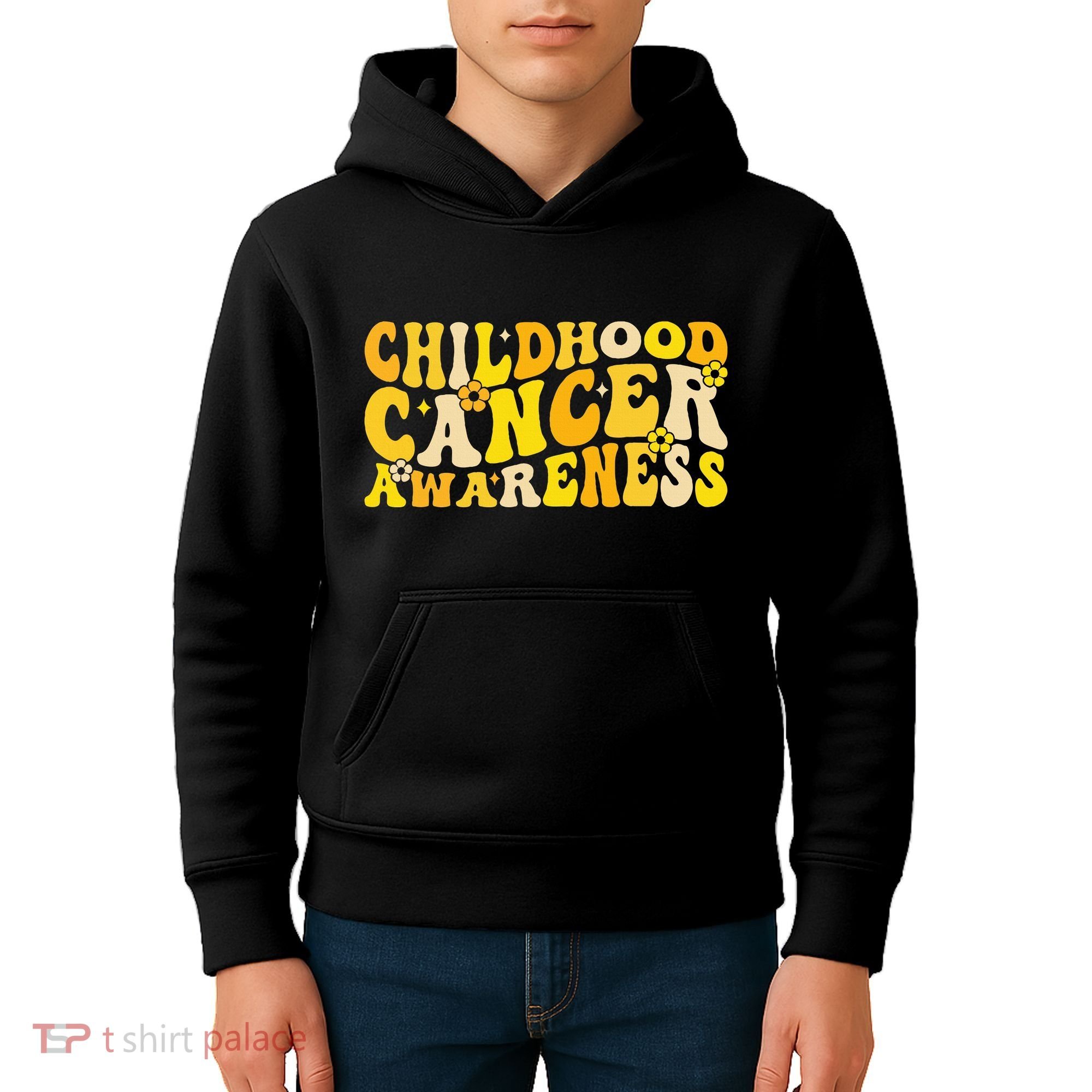 Childhood Cancer Awareness Rainbow Awareness Kids Hoodie