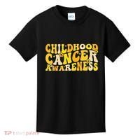 Childhood Cancer Awareness Rainbow Awareness Kids T-Shirt thumb 0