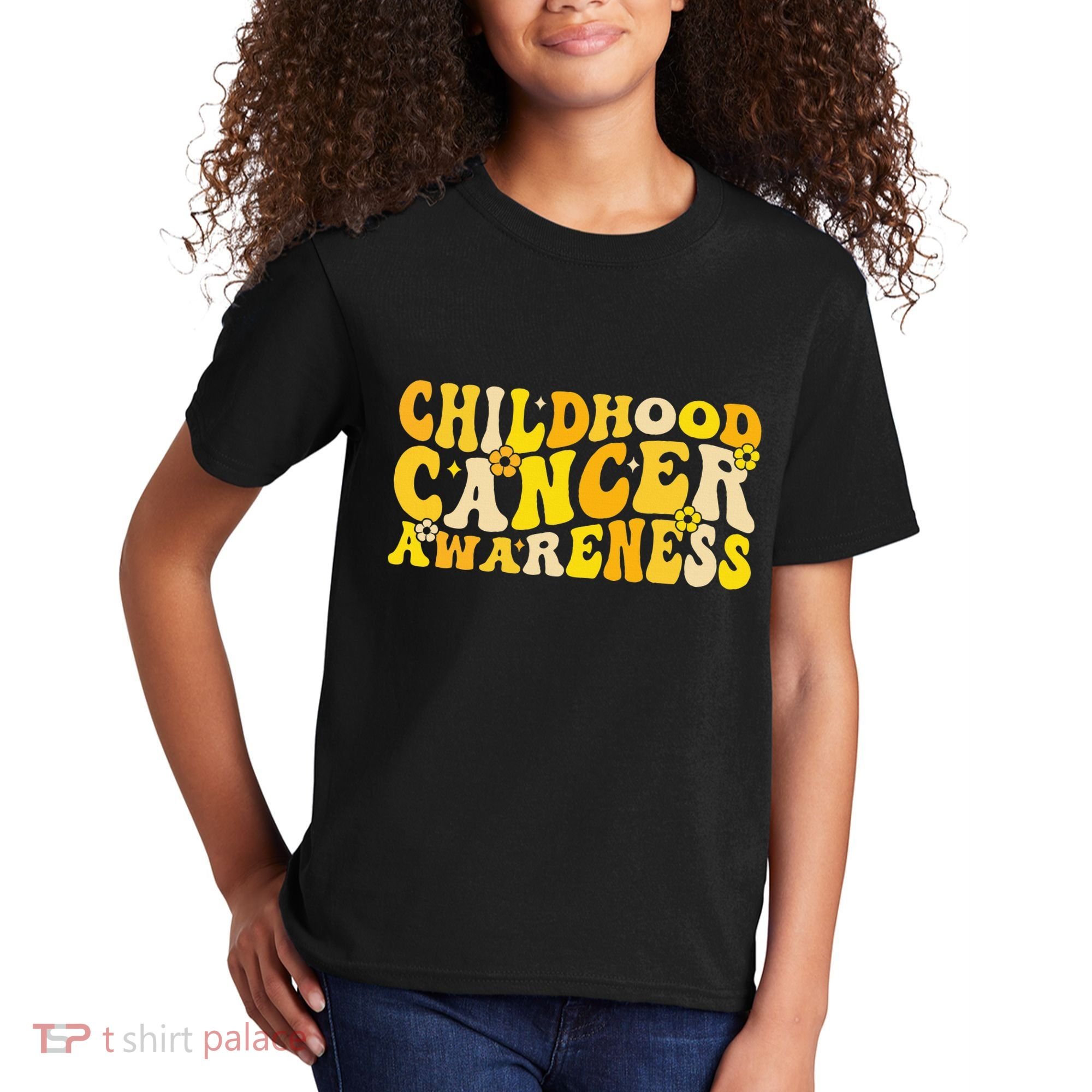 Childhood Cancer Awareness Rainbow Awareness Kids T-Shirt