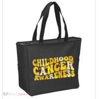 Childhood Cancer Awareness Rainbow Awareness Tote Bag thumb 2