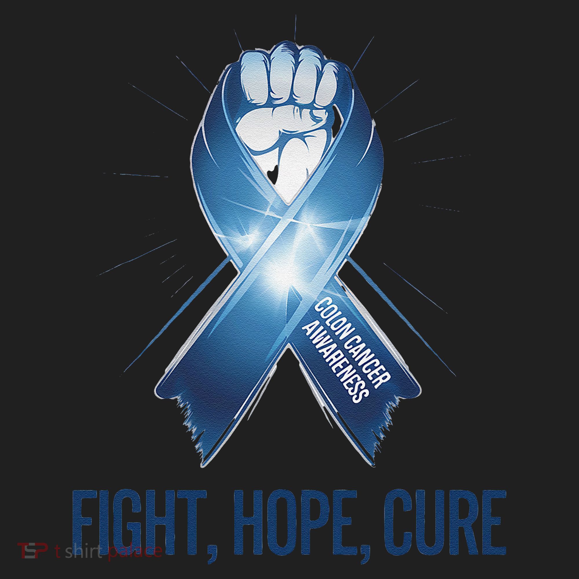 Colon Cancer Awareness - Fight Hope Cure Women's Sweatshirt