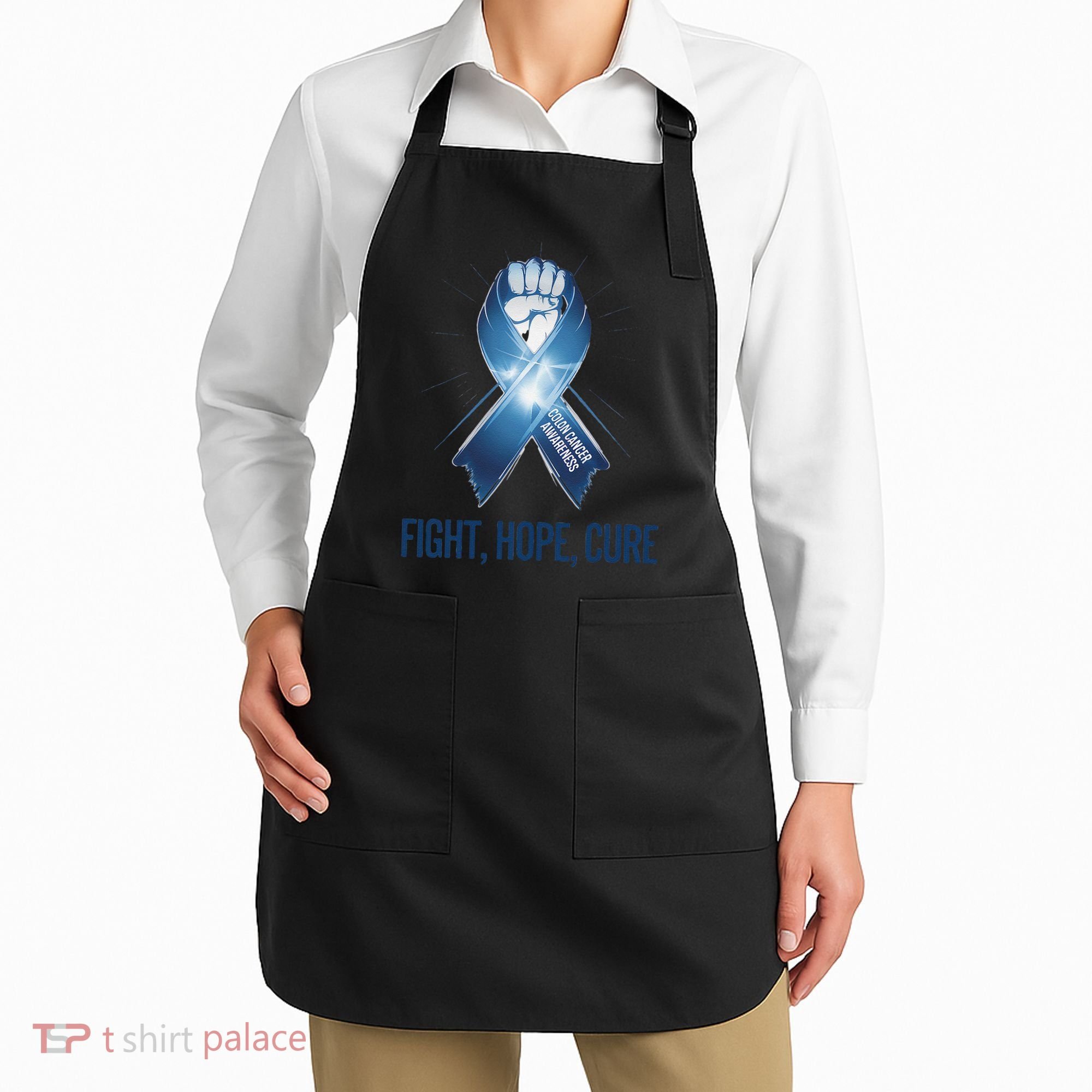 Colon Cancer Awareness - Fight Hope Cure Apron