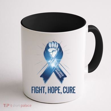 Colon Cancer Awareness - Fight Hope Cure Coffee Mug back