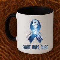 Colon Cancer Awareness - Fight Hope Cure Coffee Mug thumb 2