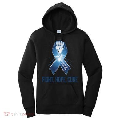 Colon Cancer Awareness - Fight Hope Cure Women's Hoodie