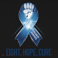 Colon Cancer Awareness - Fight Hope Cure Women's Hoodie thumb 2