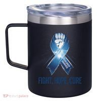 Colon Cancer Awareness - Fight Hope Cure 12oz Stainless Steel Coffee Mug thumb 2