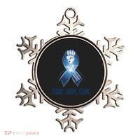 Colon Cancer Awareness - Fight Hope Cure Ornament thumb 0