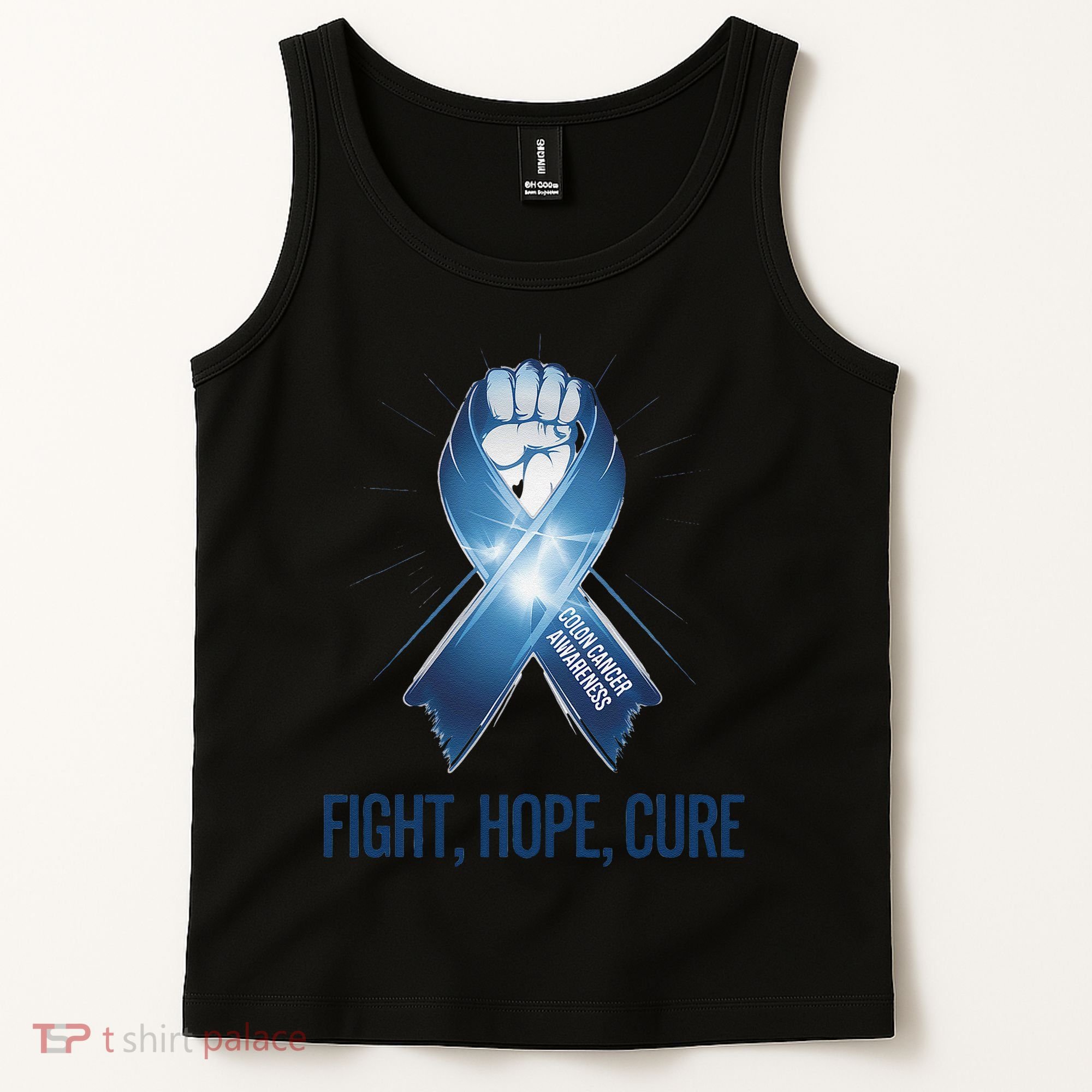 Colon Cancer Awareness - Fight Hope Cure Tank Top