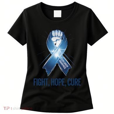 Colon Cancer Awareness - Fight Hope Cure Women's T-Shirt