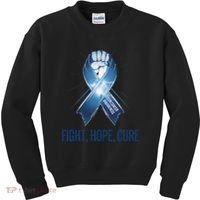 Colon Cancer Awareness - Fight Hope Cure Kids Sweatshirt thumb 0