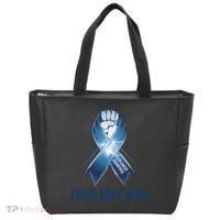 Colon Cancer Awareness - Fight Hope Cure Tote Bag thumb 0