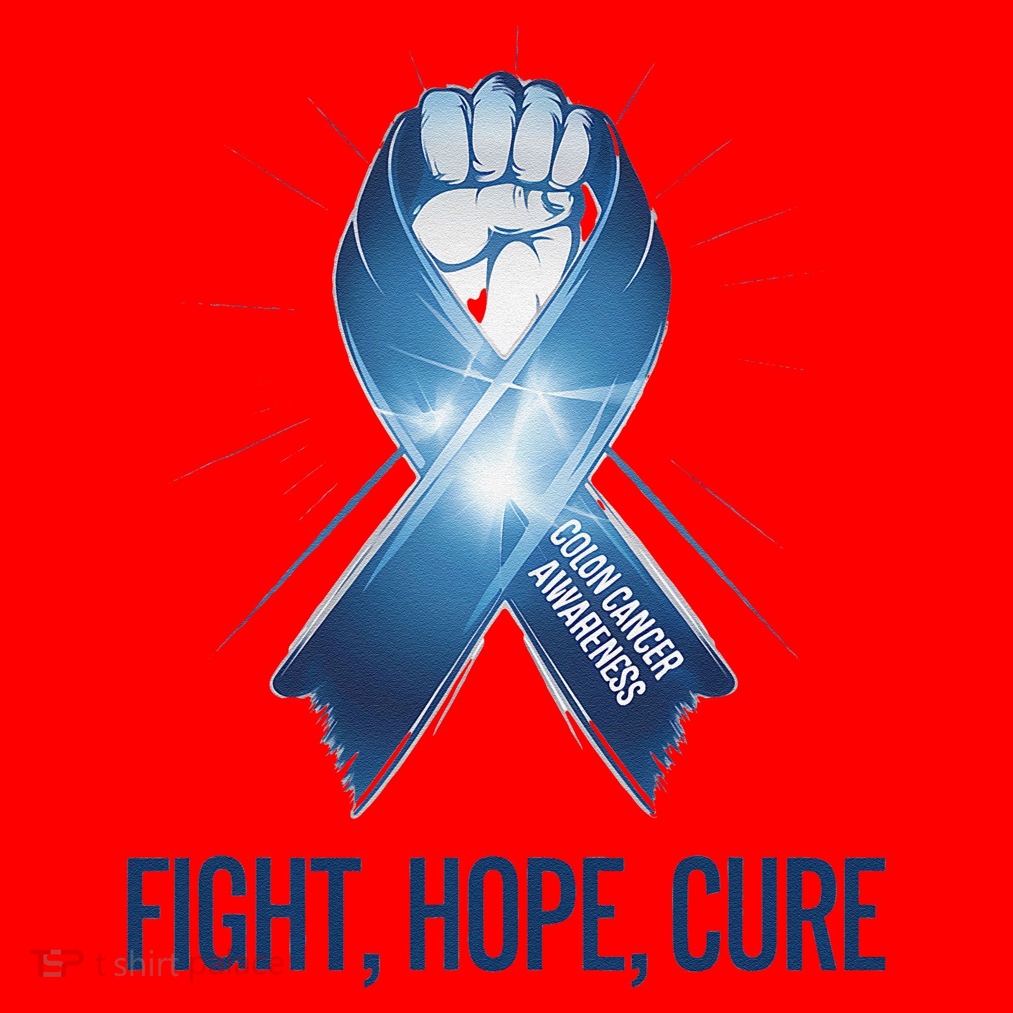 Colon Cancer Awareness - Fight Hope Cure Santa Hat