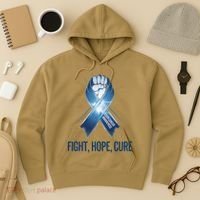 Colon Cancer Awareness - Fight Hope Cure Hoodie thumb 3