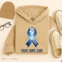 Colon Cancer Awareness - Fight Hope Cure Hoodie thumb 4