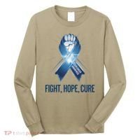 Colon Cancer Awareness - Fight Hope Cure Long Sleeve Shirt thumb 0