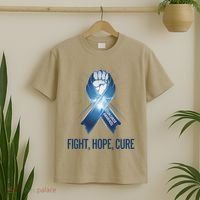 Colon Cancer Awareness - Fight Hope Cure T-Shirt thumb 2