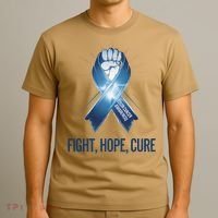 Colon Cancer Awareness - Fight Hope Cure T-Shirt thumb 3