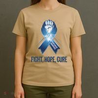 Colon Cancer Awareness - Fight Hope Cure T-Shirt thumb 4