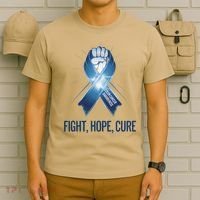 Colon Cancer Awareness - Fight Hope Cure T-Shirt thumb 6