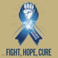 Colon Cancer Awareness - Fight Hope Cure Mousepad thumb 1