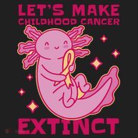 Childhood Cancer Awareness Axolotl Women's Sweatshirt thumb 2