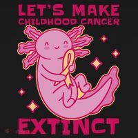 Childhood Cancer Awareness Axolotl Toddler Hoodie thumb 2