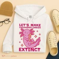 Childhood Cancer Awareness Axolotl Hoodie thumb 4