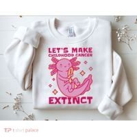 Childhood Cancer Awareness Axolotl Sweatshirt thumb 2