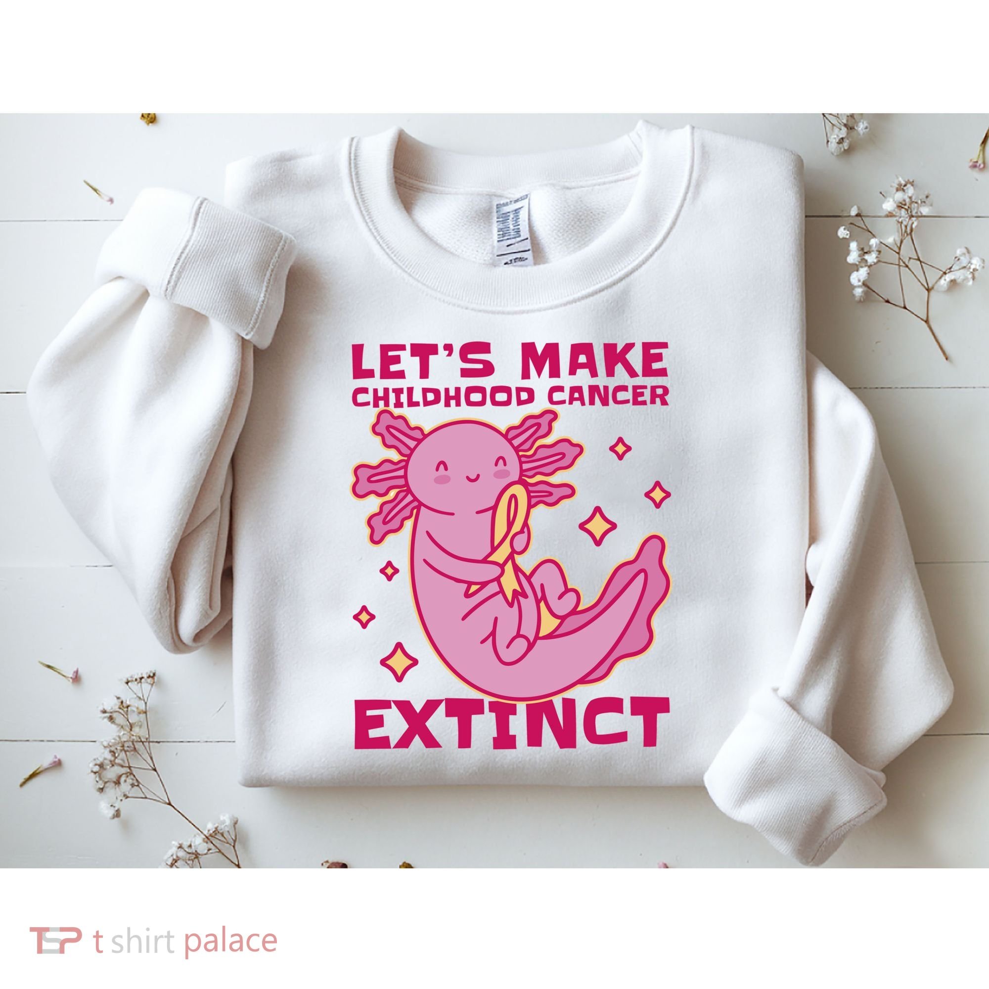 Childhood Cancer Awareness Axolotl Sweatshirt